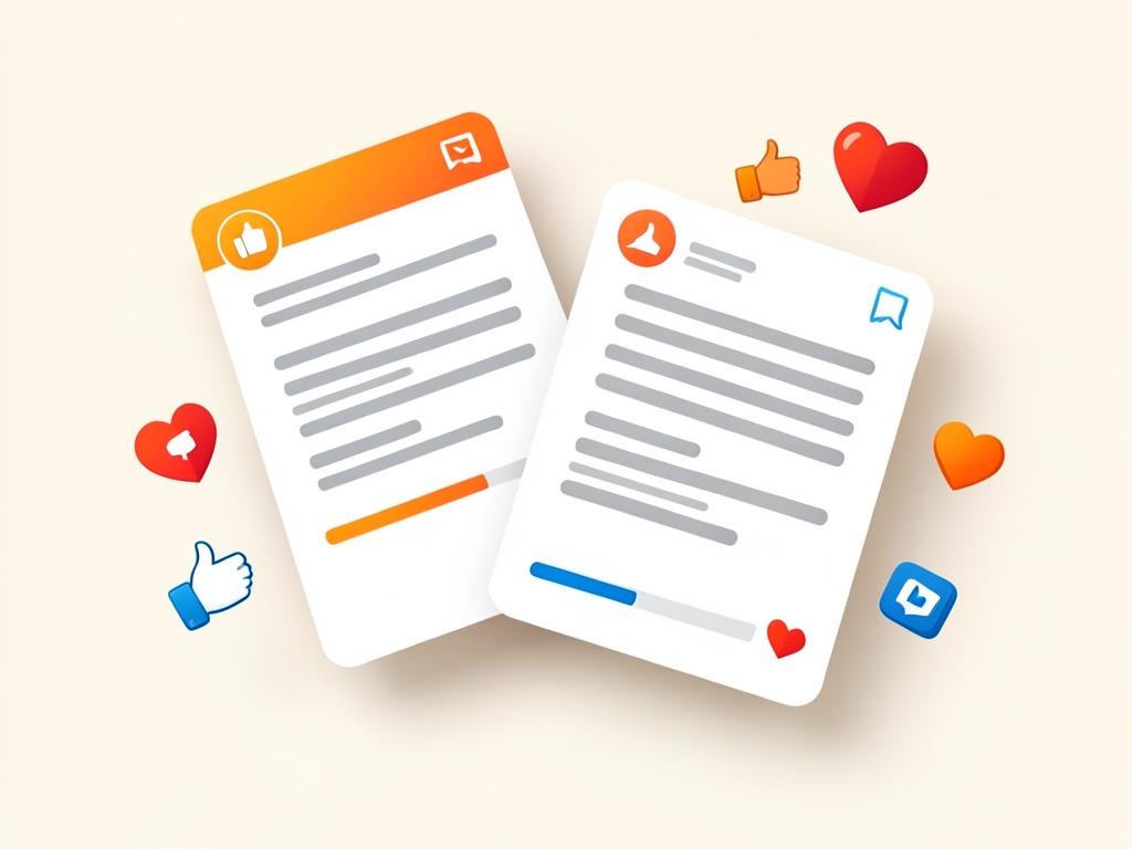 Illustration de posts LinkedIn viraux entourés de réactions