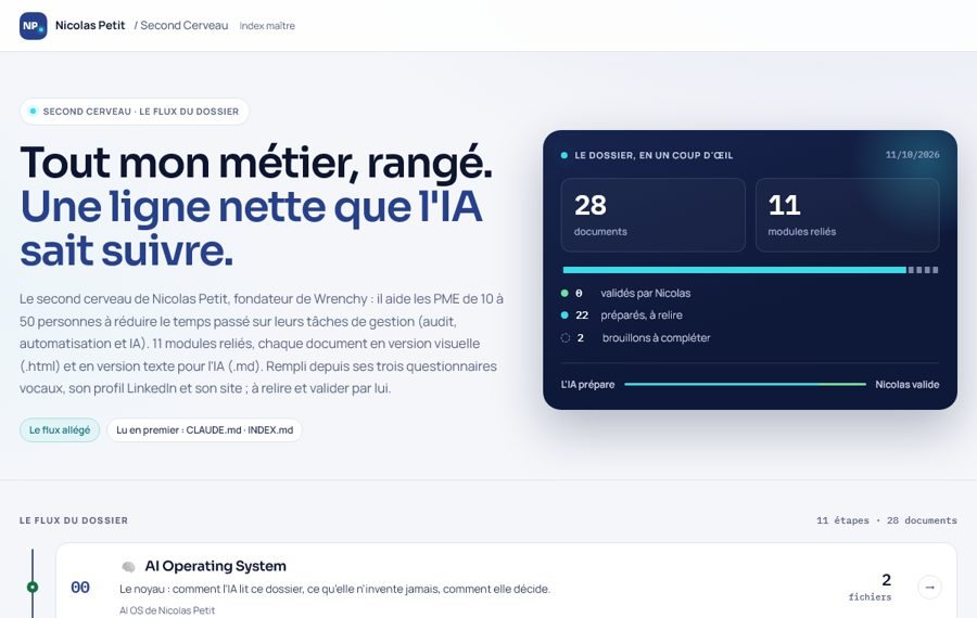 Second cerveau de Nicolas Petit