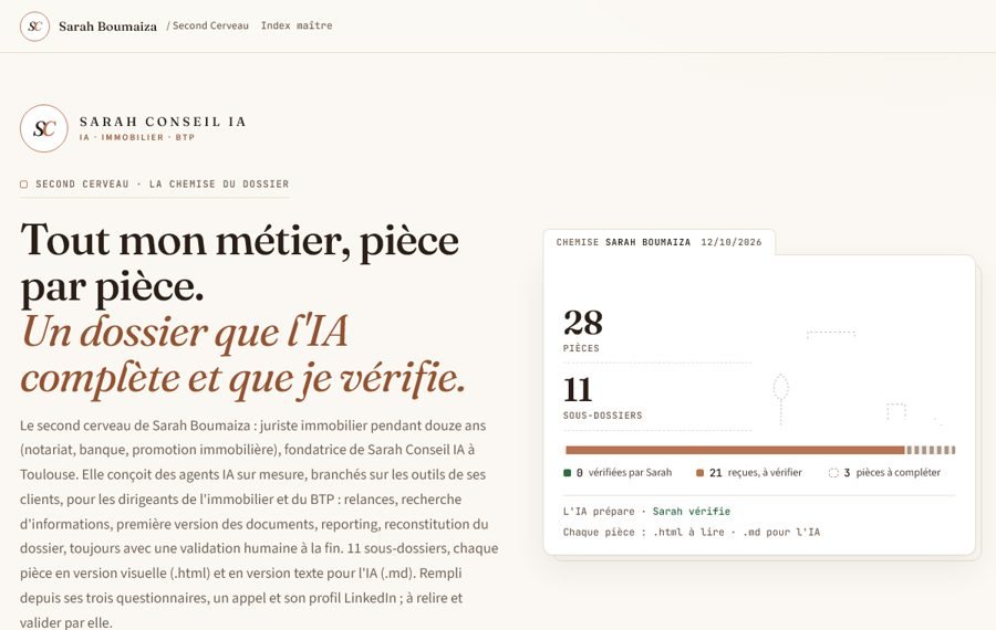 Second cerveau de Sarah Boumaiza